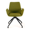 silla confidente verde elodie giratoria tela 3