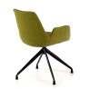 silla confidente verde elodie giratoria tela 4