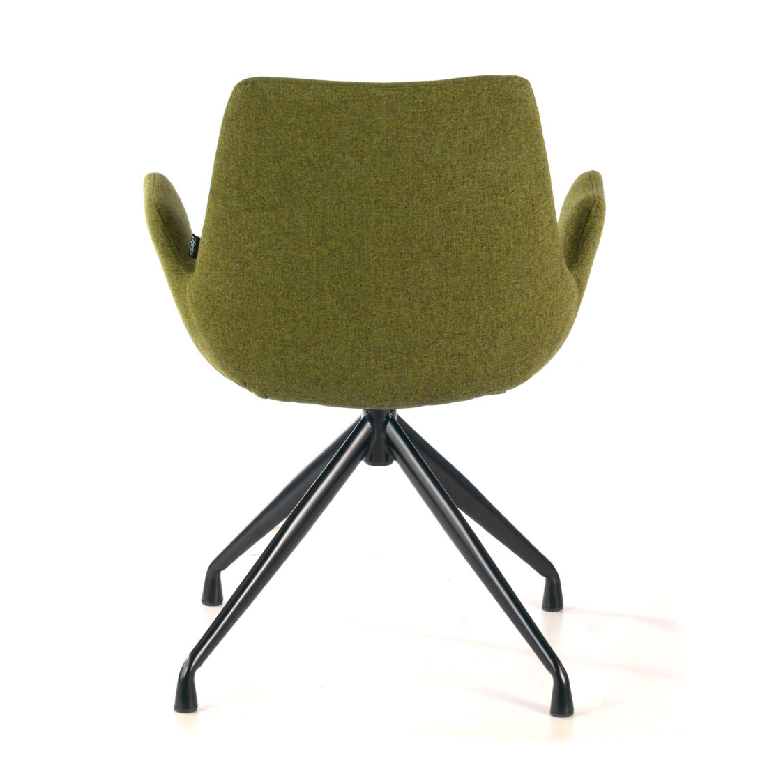 silla confidente verde elodie giratoria tela 5