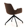 silla confidente marron elodie giratoria tela 4
