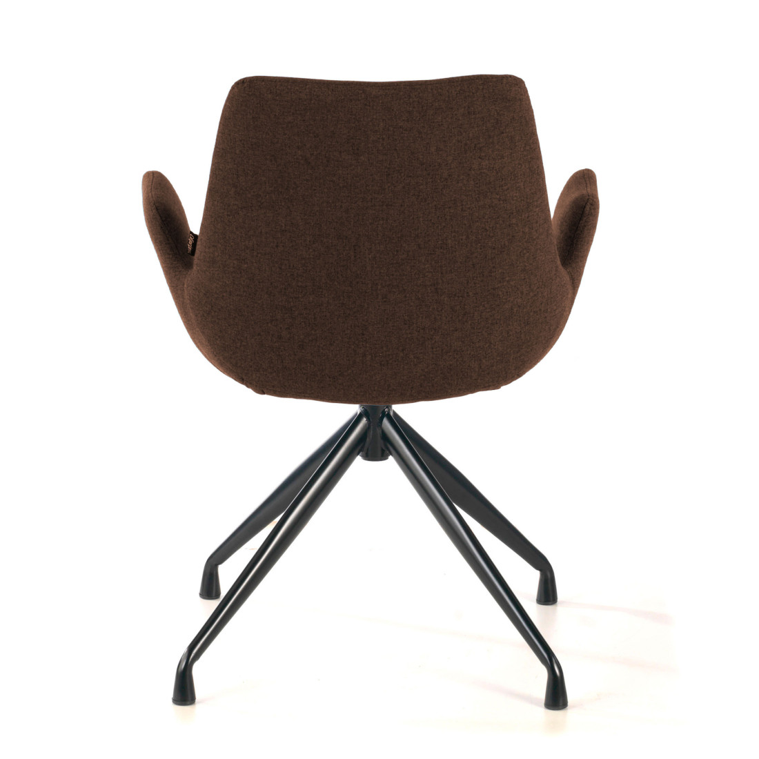 silla confidente marron elodie giratoria tela 5