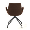 silla confidente marron elodie giratoria tela 5