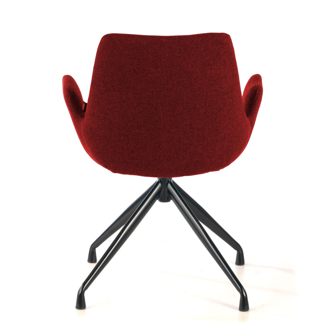silla confidente rojo elodie giratoria tela 5
