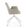 silla confidente gris elodie giratoria tela 4