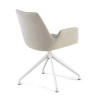 silla confidente gris elodie giratoria tela 5