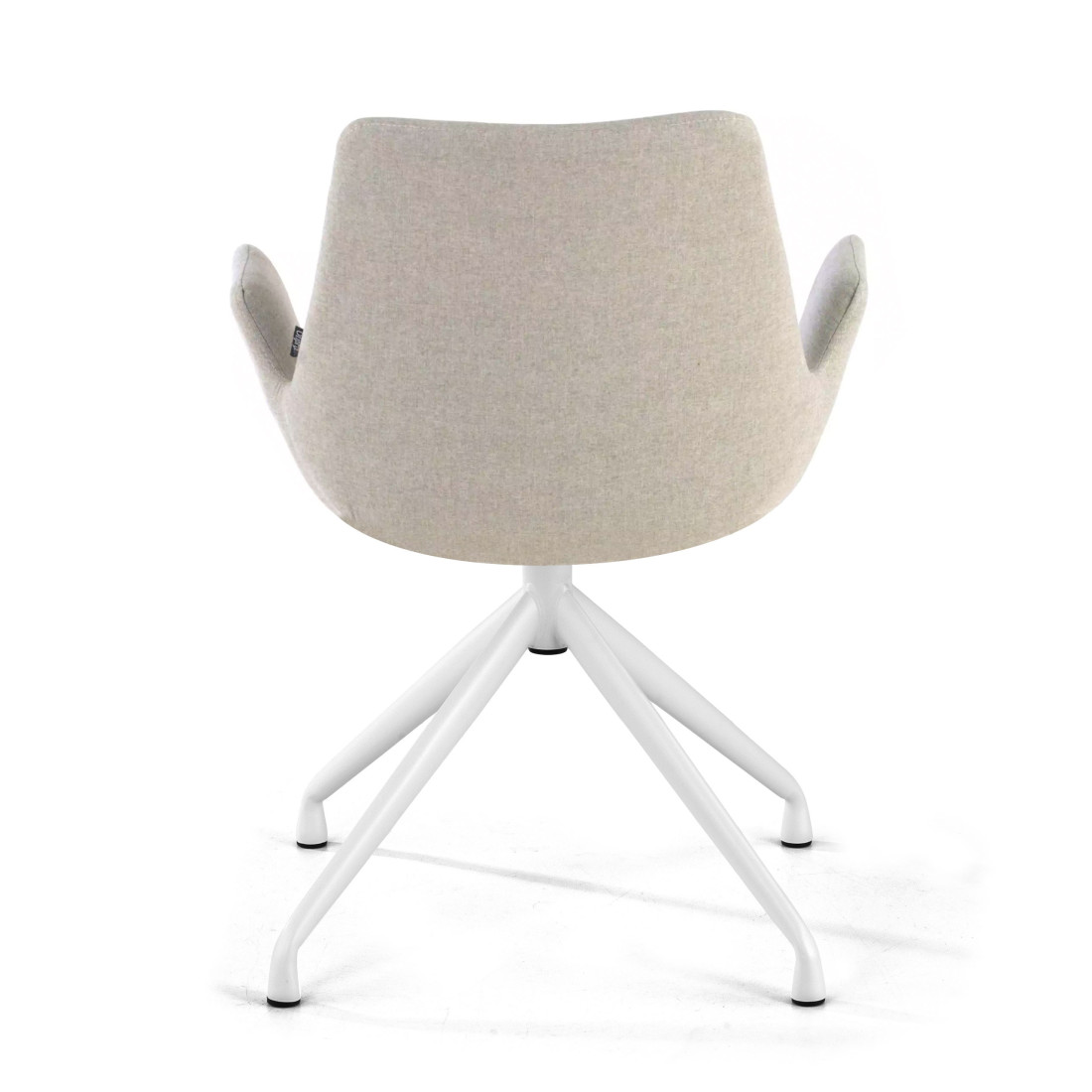 silla confidente gris elodie giratoria tela 6
