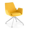 silla confidente amarillo elodie giratoria tela 1