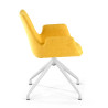silla confidente amarillo elodie giratoria tela 4