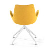 silla confidente amarillo elodie giratoria tela 6