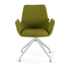 silla confidente verde elodie giratoria tela 3