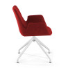 silla confidente rojo elodie giratoria tela 4