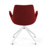 silla confidente rojo elodie giratoria tela 6