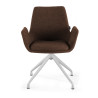 silla confidente marron elodie giratoria tela 3