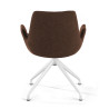 silla confidente marron elodie giratoria tela 6