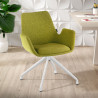 silla confidente verde elodie giratoria tela 2