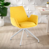 silla confidente amarillo elodie giratoria tela 2