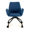 silla confidente azul elodie giratoria con ruedas tela 3