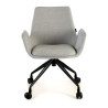 silla confidente gris elodie giratoria con ruedas tela 3