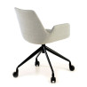silla confidente gris elodie giratoria con ruedas tela 7
