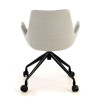 silla confidente gris elodie giratoria con ruedas tela 8