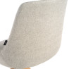 silla confidente gris elodie giratoria con ruedas tela 5