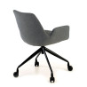 silla confidente antracita elodie giratoria con ruedas tela 5