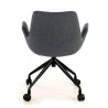 silla confidente antracita elodie giratoria con ruedas tela 7