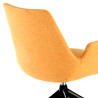 silla confidente amarillo elodie giratoria con ruedas tela 5