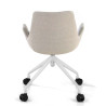 silla confidente gris elodie giratoria con ruedas tela 6
