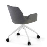 silla confidente antracita elodie giratoria con ruedas tela 5