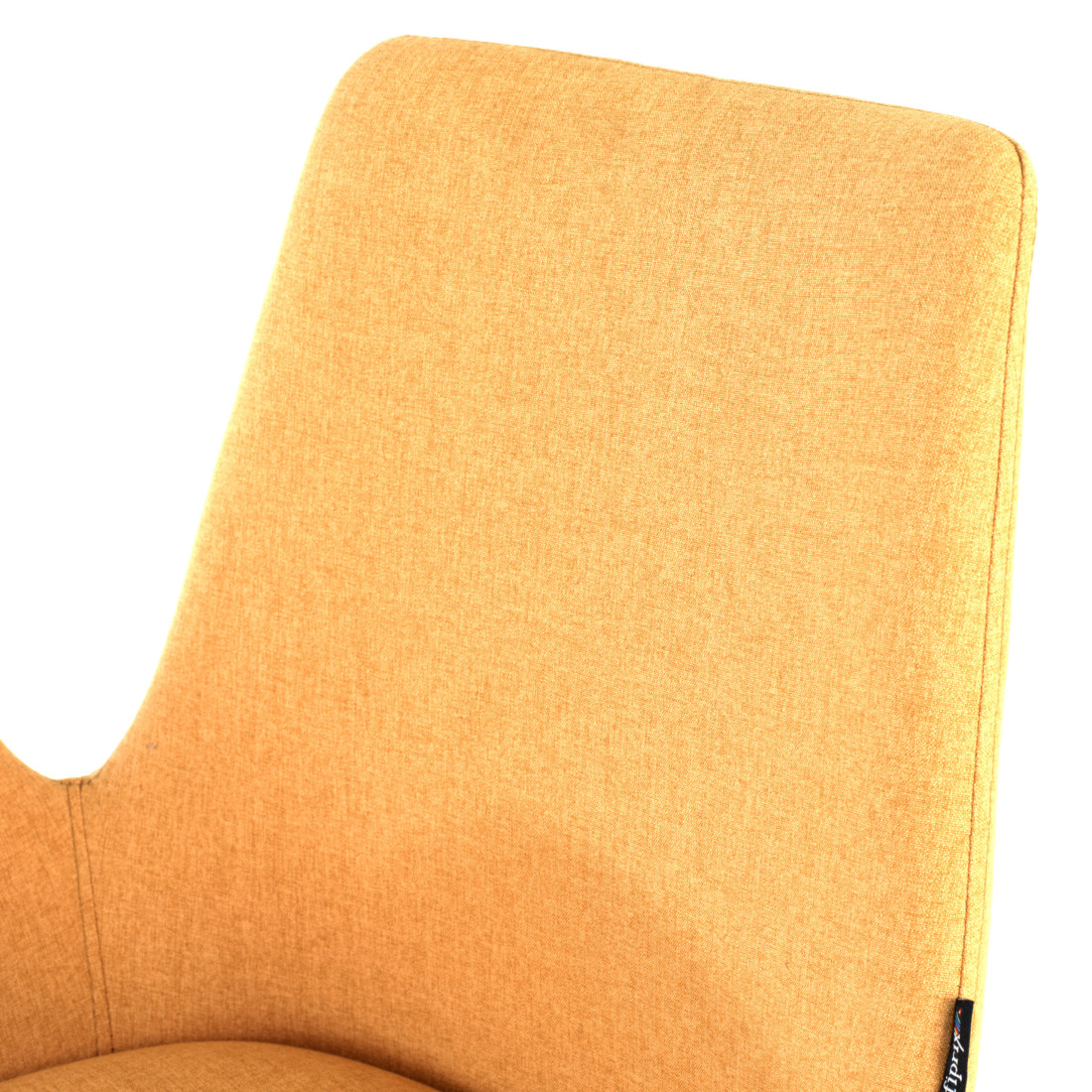 silla confidente amarillo elodie estructura patin tela 7