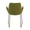 silla confidente verde elodie estructura patin tela 4