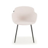 silla confidente beige ivonne 4 patas tela 3