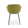 silla confidente verde ivonne 4 patas tela 4