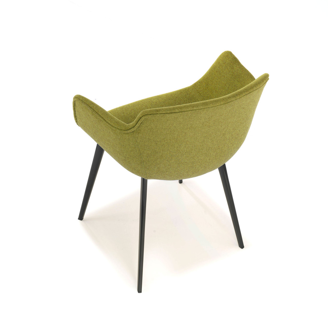 silla confidente verde ivonne 4 patas tela 5