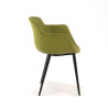 silla confidente verde ivonne 4 patas tela 6