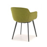 silla confidente verde ivonne 4 patas tela 7