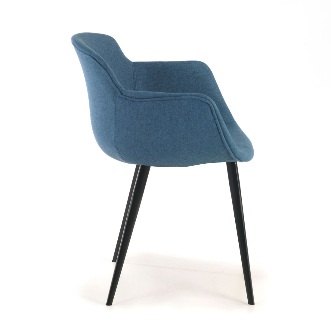 silla confidente azul ivonne 4 patas tela 3