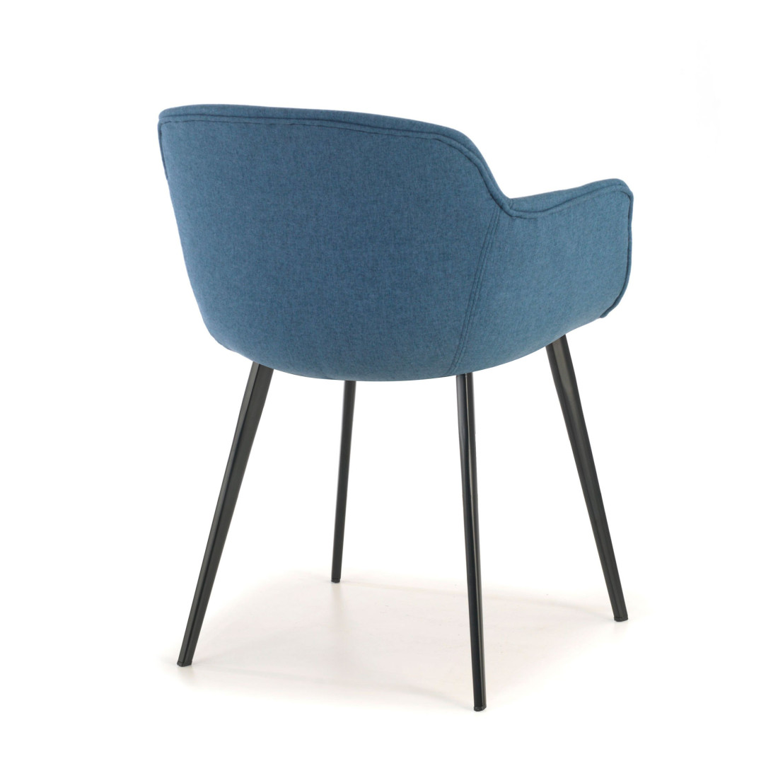 silla confidente azul ivonne 4 patas tela 5