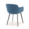 silla confidente azul ivonne 4 patas tela 5