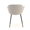 silla confidente gris ivonne 4 patas tela 3