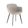 Silla confidente Ivonne, Patas, Estructura metálica, Tapizada