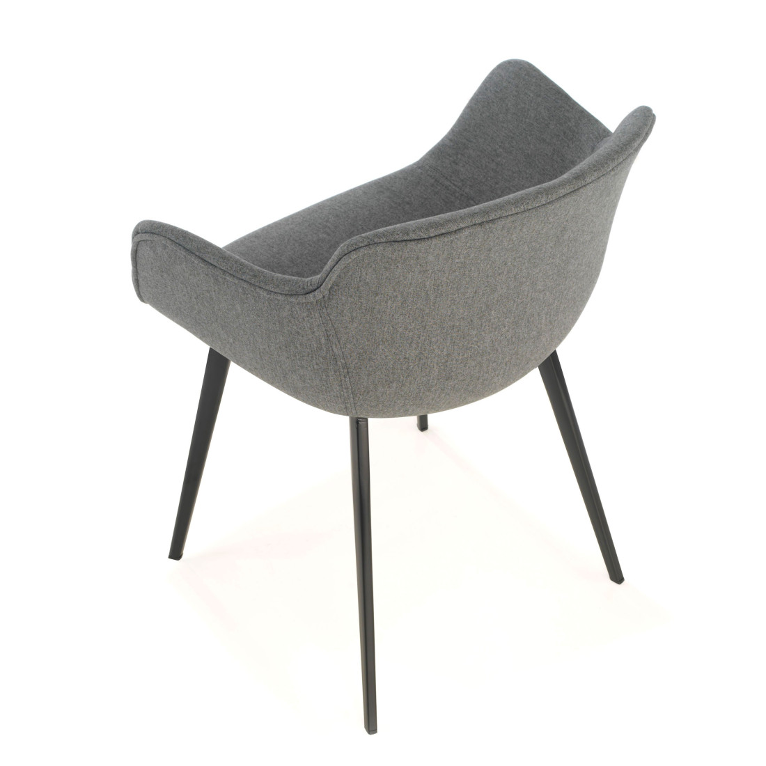 silla confidente antracita ivonne 4 patas tela 5
