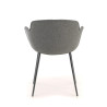 silla confidente antracita ivonne 4 patas tela 4
