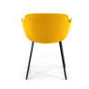silla confidente amarillo ivonne 4 patas tela 3
