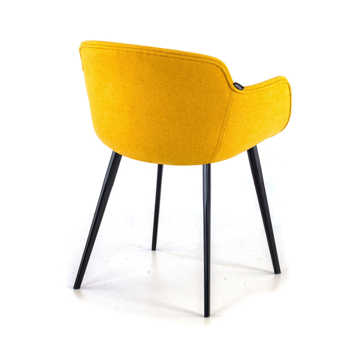 silla confidente amarillo ivonne 4 patas tela 5