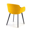 silla confidente amarillo ivonne 4 patas tela 5