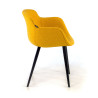 silla confidente amarillo ivonne 4 patas tela 6