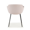 silla confidente beige ivonne 4 patas tela 4