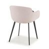 silla confidente beige ivonne 4 patas tela 5